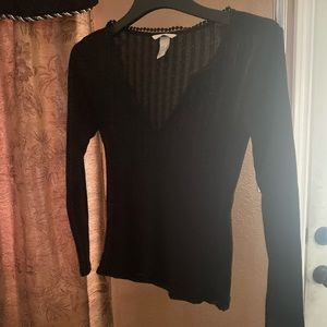 H&M Black top Size XS